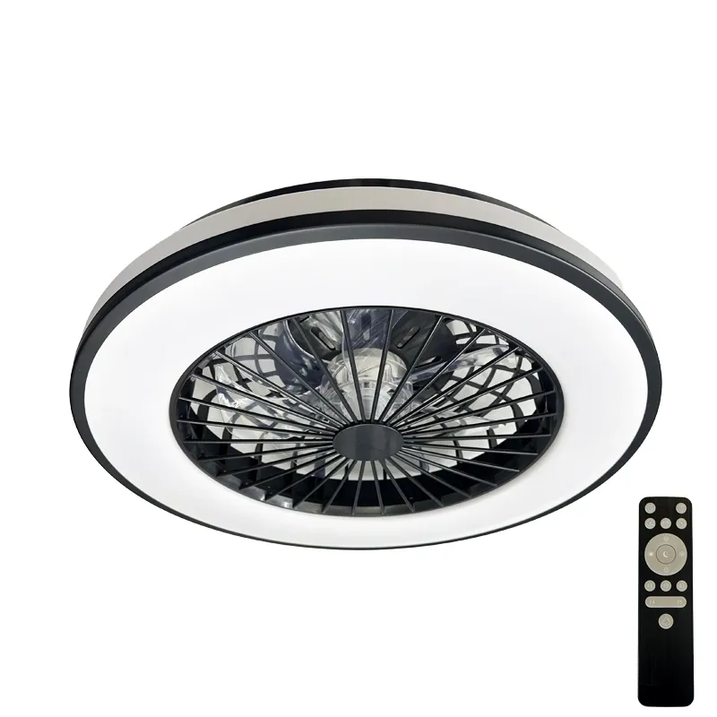 LED light OPAL + ceillings fan + remote control 48W - LCL6346
