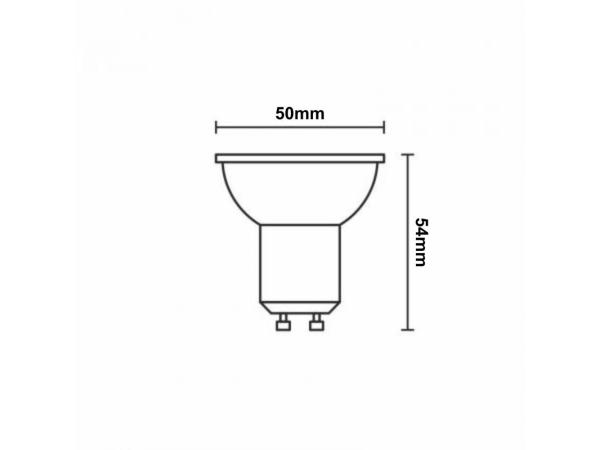 LED bulb 6,7W - GU10 / SMD / 3000K - ZLS1317 6