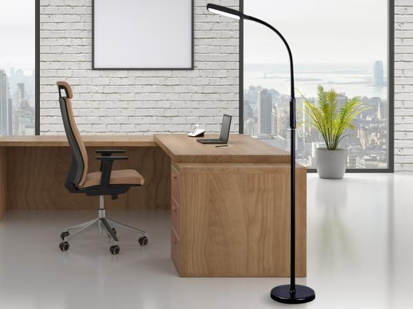 LED desk lamp XENIA 12W dimming, timer ( table / floor / clip ) - DL4306/B