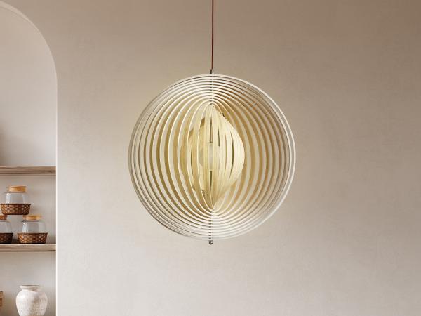 Pendant light solid wood E27 / 500 - WRE062 1