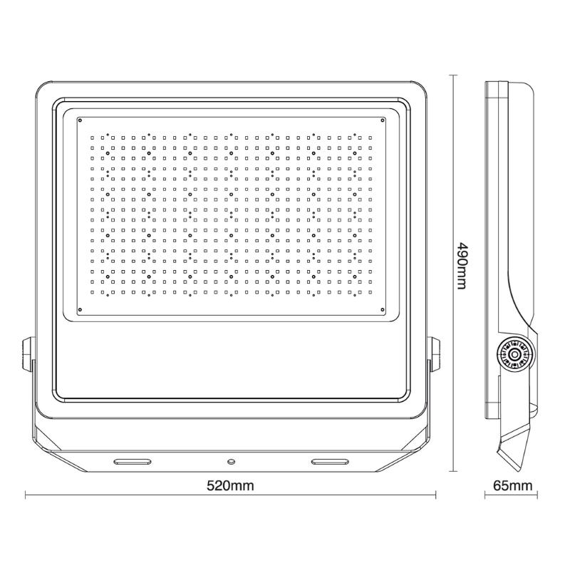 Outdoor LED floodlight PROFI Plus 400W / 5000K - LF4029S