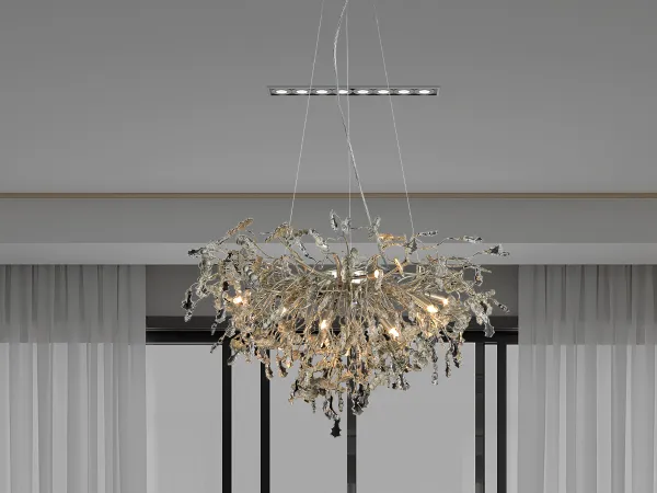 Luxurious crystal hanging chandelier 12 x G9 - CA055/800