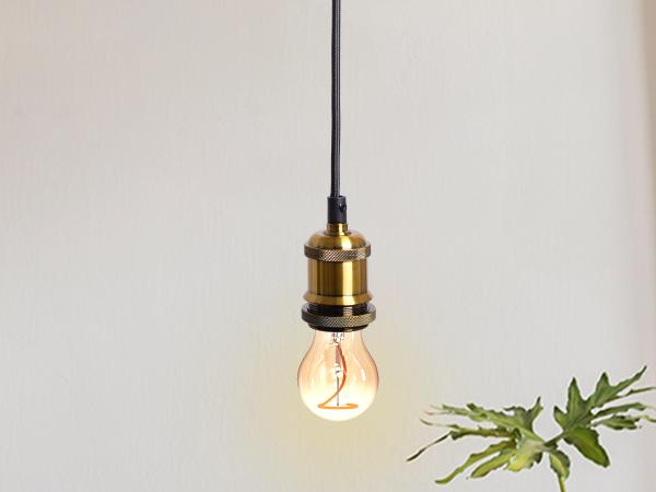 Hanging light E27 / 1m / antique gold - BH652B 1