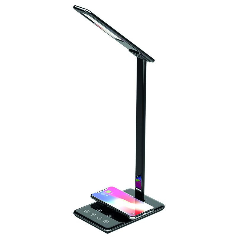 LED table lamp JOY dimmable with timer, wireless charging and USB 6W - DL2301/B