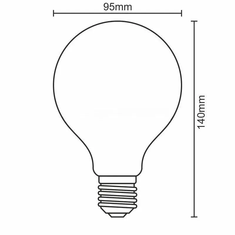 LED Filament 12W - G95 / E27 / 2000K - ZLF911DV 1