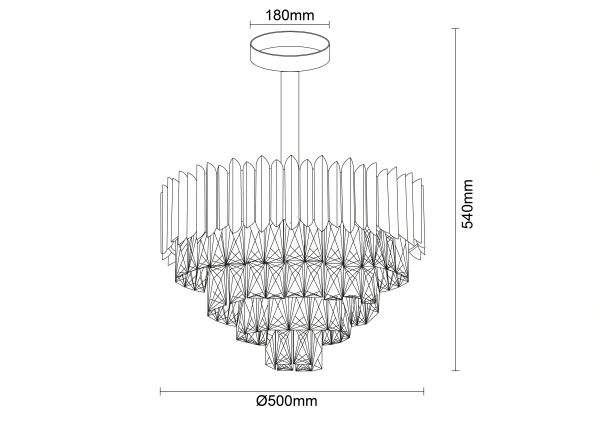 CARLOS crystal ceiling chandelier - N2300 5