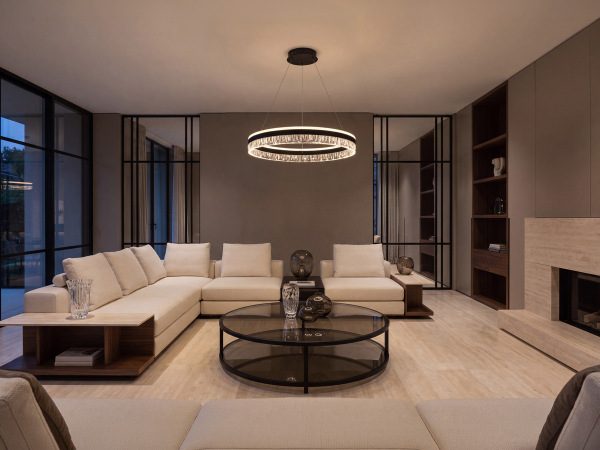 LED pendant light + remote control, 80W - J4391/B 1