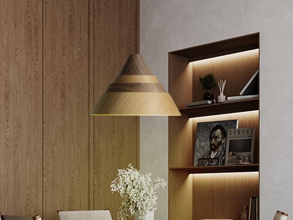 Pendant light solid wood E27 / 330 - WRE031 1