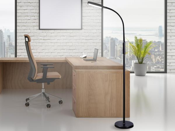 LED desk lamp XENIA 12W dimming, timer ( table / floor / clip ) - DL4306/B 1