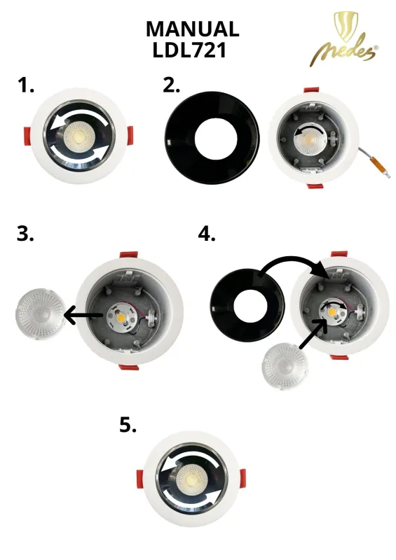 Lens 15° for LED light LDL721 - L70715