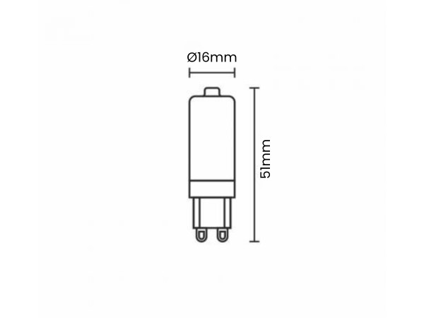 LED bulb 3,9W - G9 / SMD / 2800K - ZLS614 3