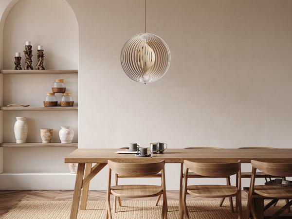 Pendant light solid wood E27 / 500 - WRE062 2