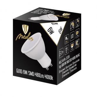 LED bulb 6W - GU10 / SMD / 4000K - ZLS126