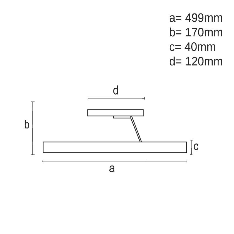 LED ceiling light with remote control 40W - TA1313/B