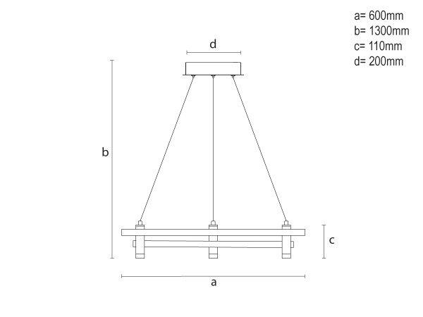 LED pendant light with remote control 100W - TA2312/B 10