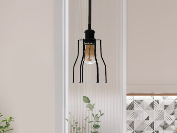 Metal hanging light 1 x E27 - ME0009