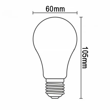 LED Filament 5W CLEAR - A60 / E27 / 4000K - ZLF521A