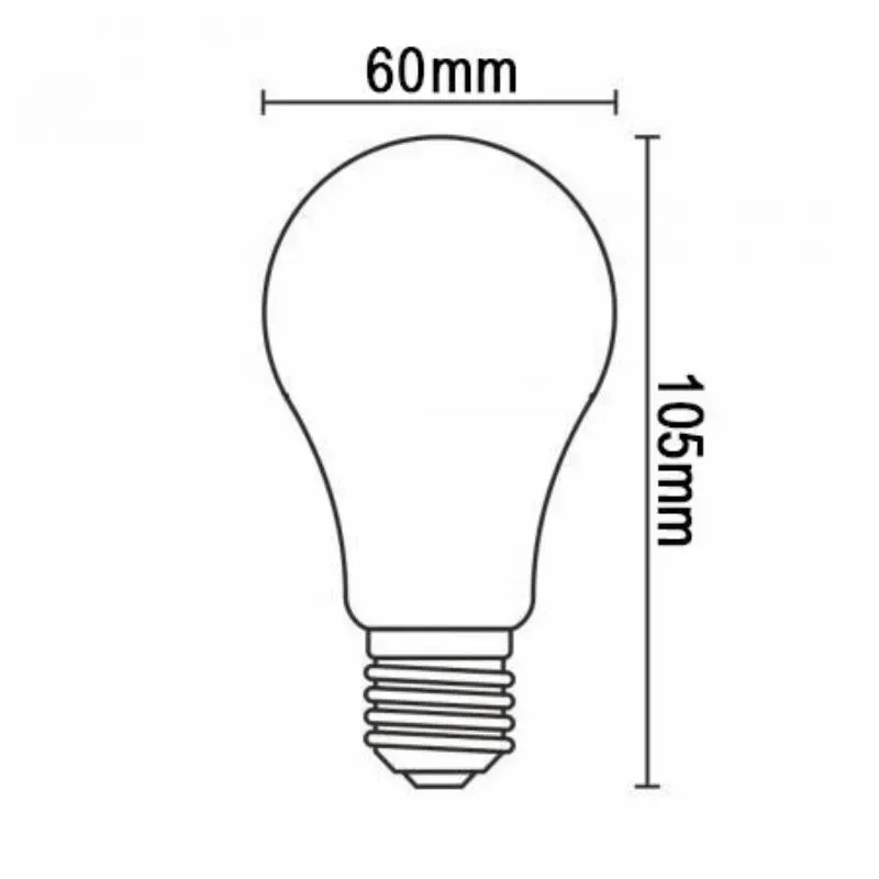 LED Filament WHITE 7,5W - A60 / E27 / 4000K - ZWF201