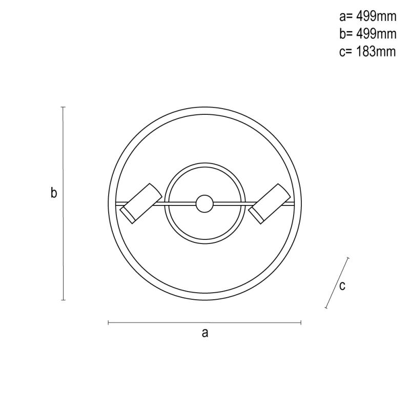 LED ceiling light with remote control 60W - TA1333/B 15