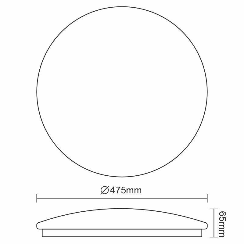 LED light OPAL 48W / SMD / 4000K - LCL425S 4