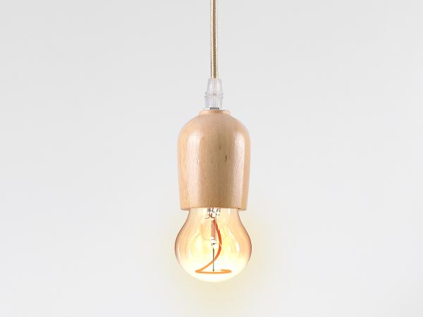 Hanging light E27 / 1,5m / wood - natural - BH681H 1