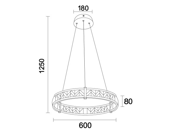 ENRIQUE crystal hanging light - N2001 12
