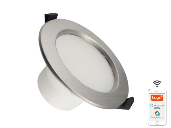 LED light WIFI 10W / IP44 / 3000K-6500K / SI - LDL164/SW 1