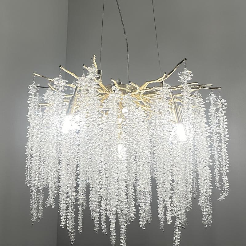 Luxurious crystal hanging chandelier 9 x G9 - CA021/600