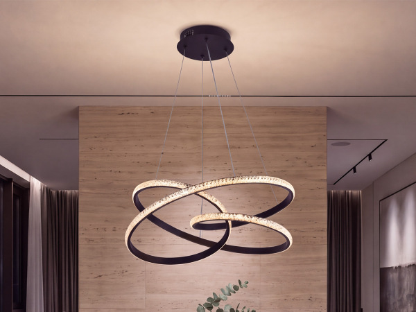 LED pendant light + remote control, 80W – J4389/B