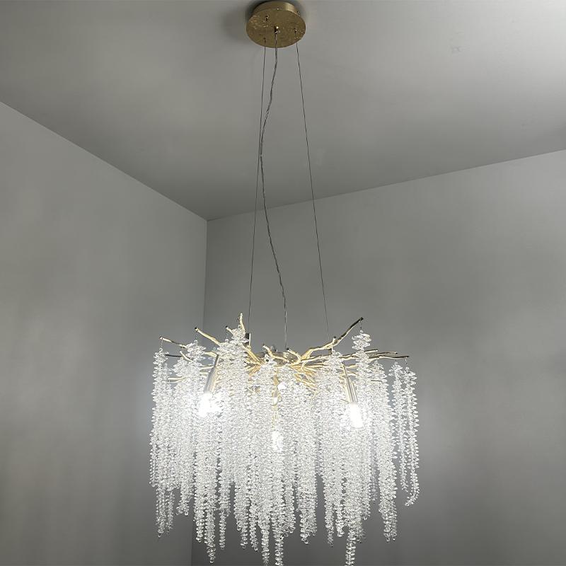 Luxurious crystal hanging chandelier 9 x G9 - CA021/600