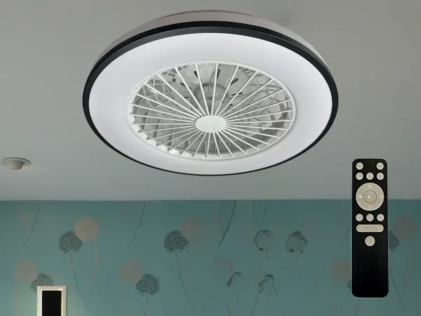 LED light OPAL + ceilings fan + remote control 48W - LCL6344