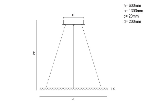 LED pendant light with remote control 90W - TA2313/B 8