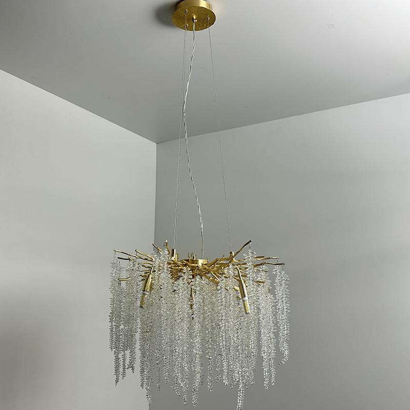 Luxurious crystal hanging chandelier 9 x G9 - CA021/600