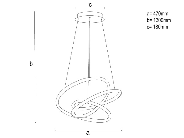 LED pendant light with remote control 90W - TA2307/W 9
