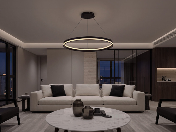 LED pendant light + remote control, 80W - J4393/B 1