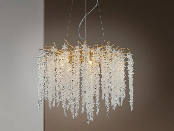 Luxurious crystal hanging chandelier 9 x G9 - CA021/600 1