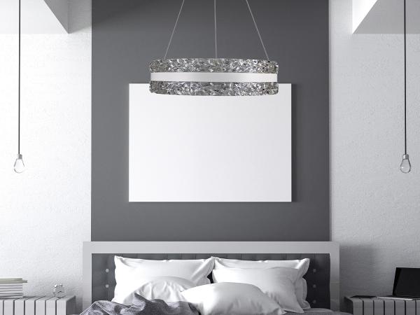 LED luxury hanging pendant light with remote control 80W - TA2303/W