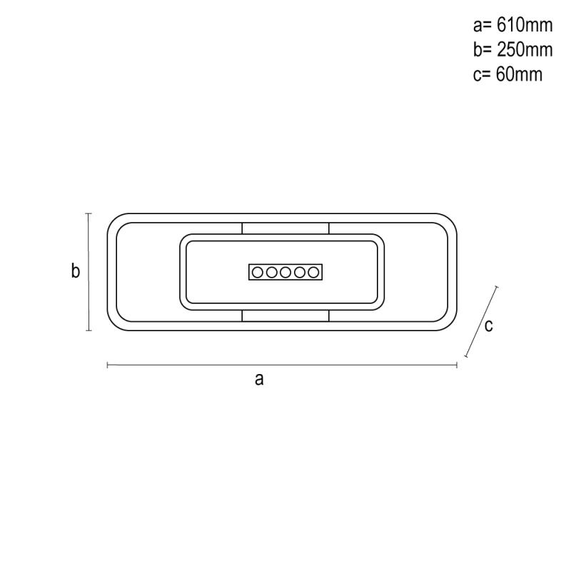 LED ceiling light with remote control 75W - TA1331/WB 9