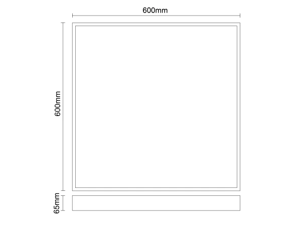 LED backlite ceiling panel 40W / 600x600 / CCT / WH / UGR19 - PL531 10