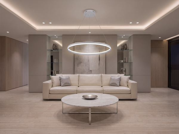 LED pendant light + remote control, 80W – J4393/W 1