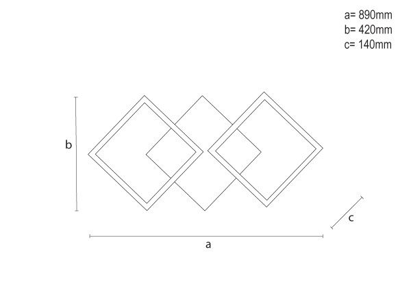 LED ceiling light + remote control 85W - TA1341/W 10