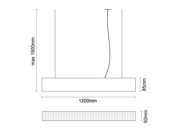LED linear light 55W - LN71 7
