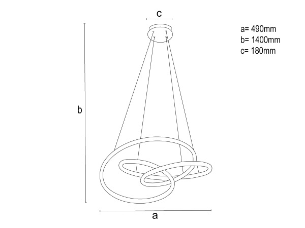 LED pendant light with remote control 85W - TA2308/B 9