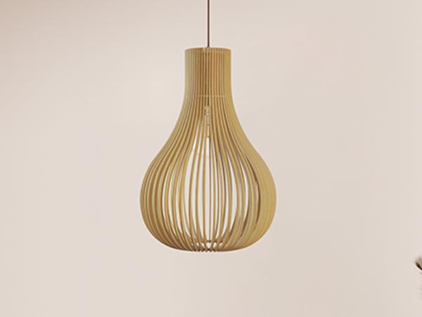 Light solid wood E27 / 380 - WRE082