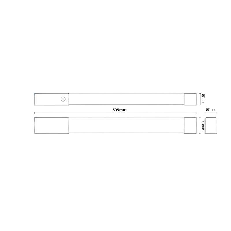 LED linear light with socket 15W / IP44 / 600 / CCT - LNL7621/WH