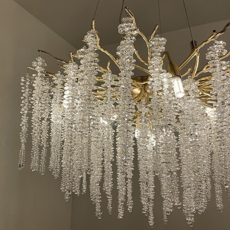 Luxurious crystal hanging chandelier 13 x G9 - CA021/800