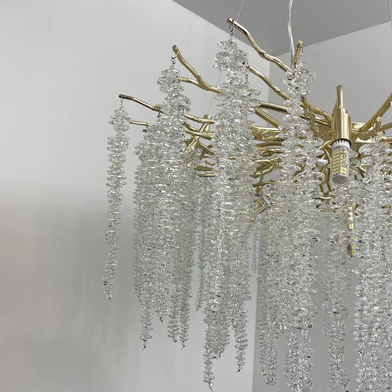 Luxurious crystal hanging chandelier 13 x G9 - CA021/800