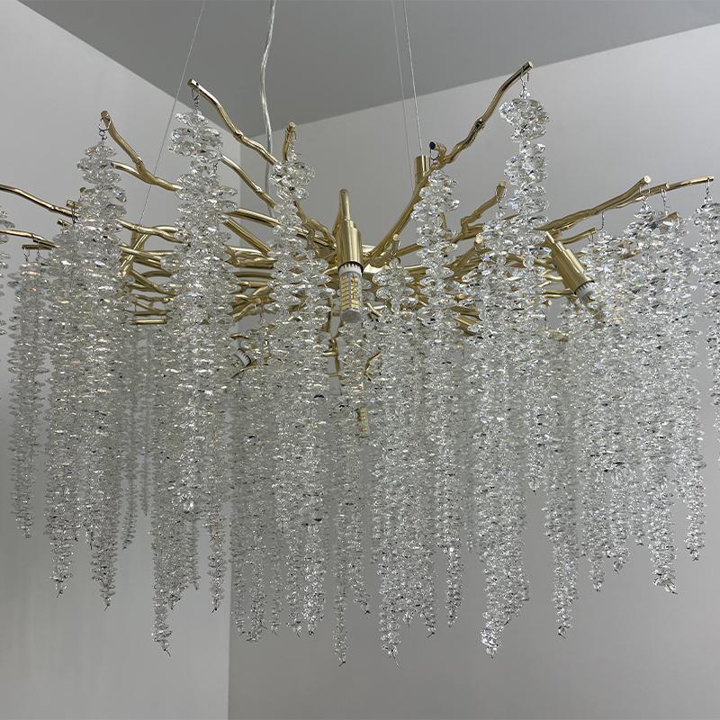 Luxurious crystal hanging chandelier 13 x G9 - CA021/800