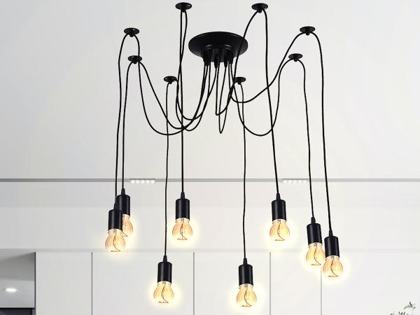 Hanging light E27 / 2m / black - BH5381 1