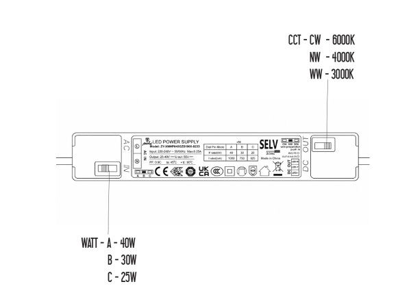 LED backlite ceiling panel 40W / 600x600 / CCT / WH / UGR19 - PL531 9